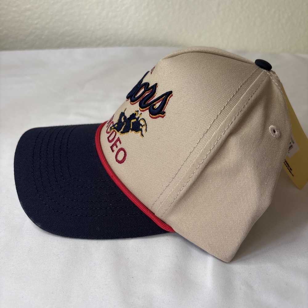 Coors Rodeo 3D Embroidered Logo Rope Adjustable Snapback Hat‎ - Picture 3 of 9